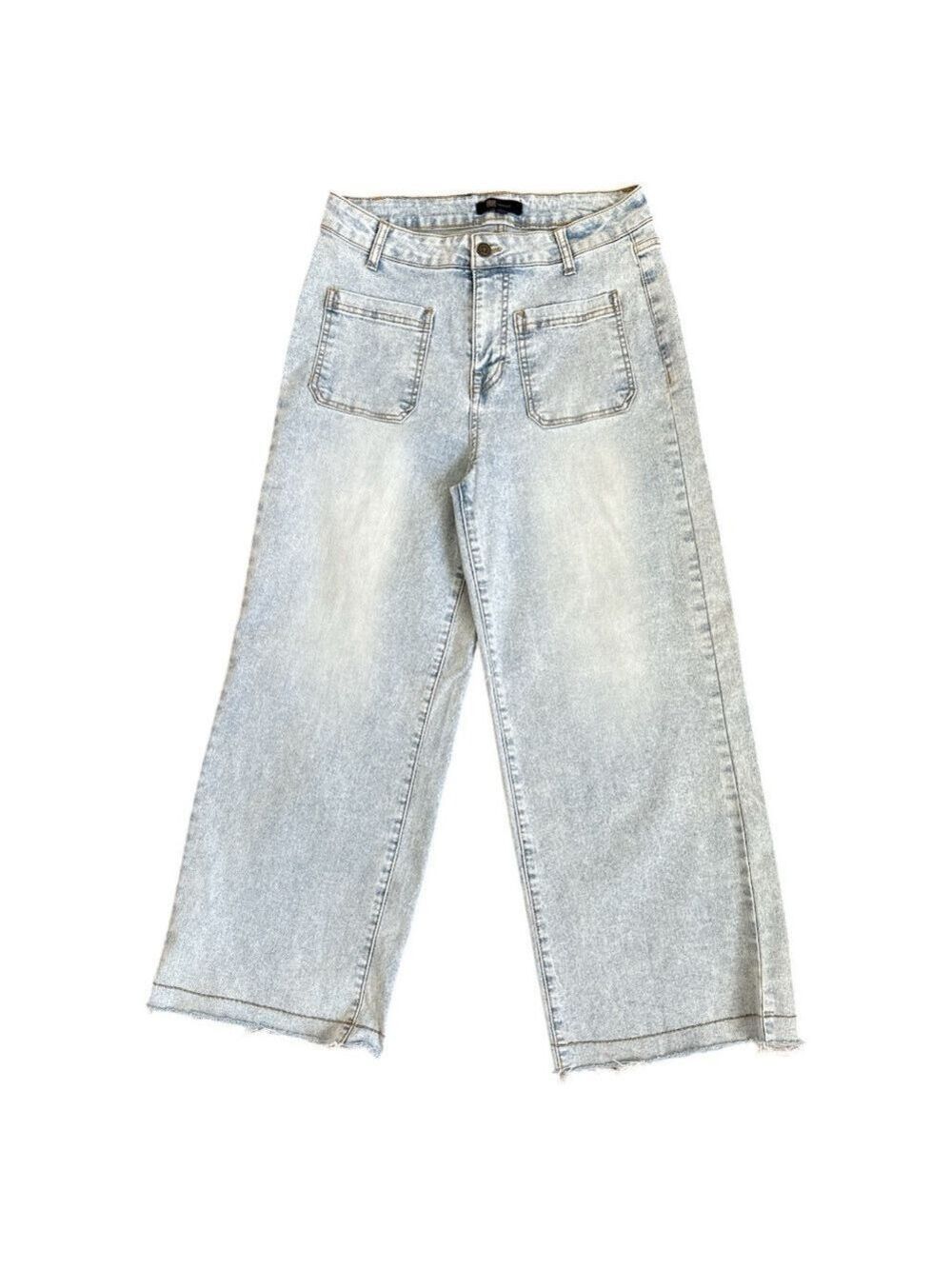 Frye Cropped Wide Leg High Waist Jeans Size 28